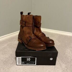 Vintage Foundry Co Women’s Brown Leather Boots Size 10